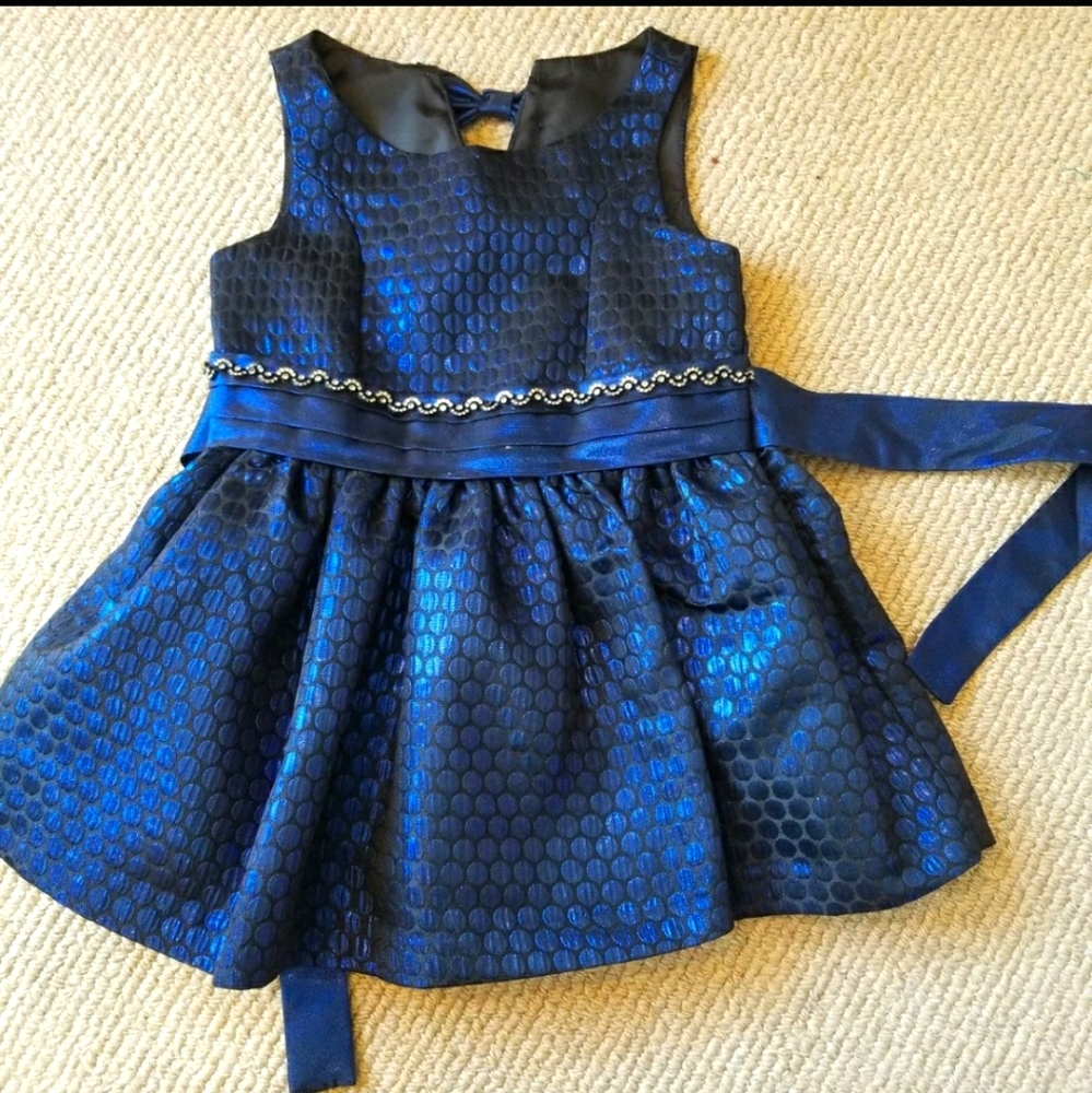 Bonnie Jean Party Dress Sparkly Blue 2T NWOT